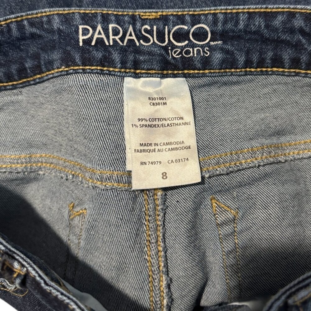 Parasuco Jeans Size 8 Women’s High Rise Classic Fit Denim Dark Wash Vintage Y2K - Picture 7 of 7